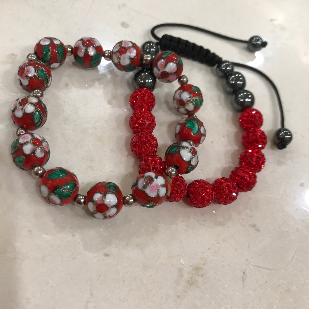 Red Adjustable Bracelets - image 2